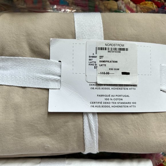 Parachute Brushed Cotton Sham Set "Latte" King size - Picture 3 of 4